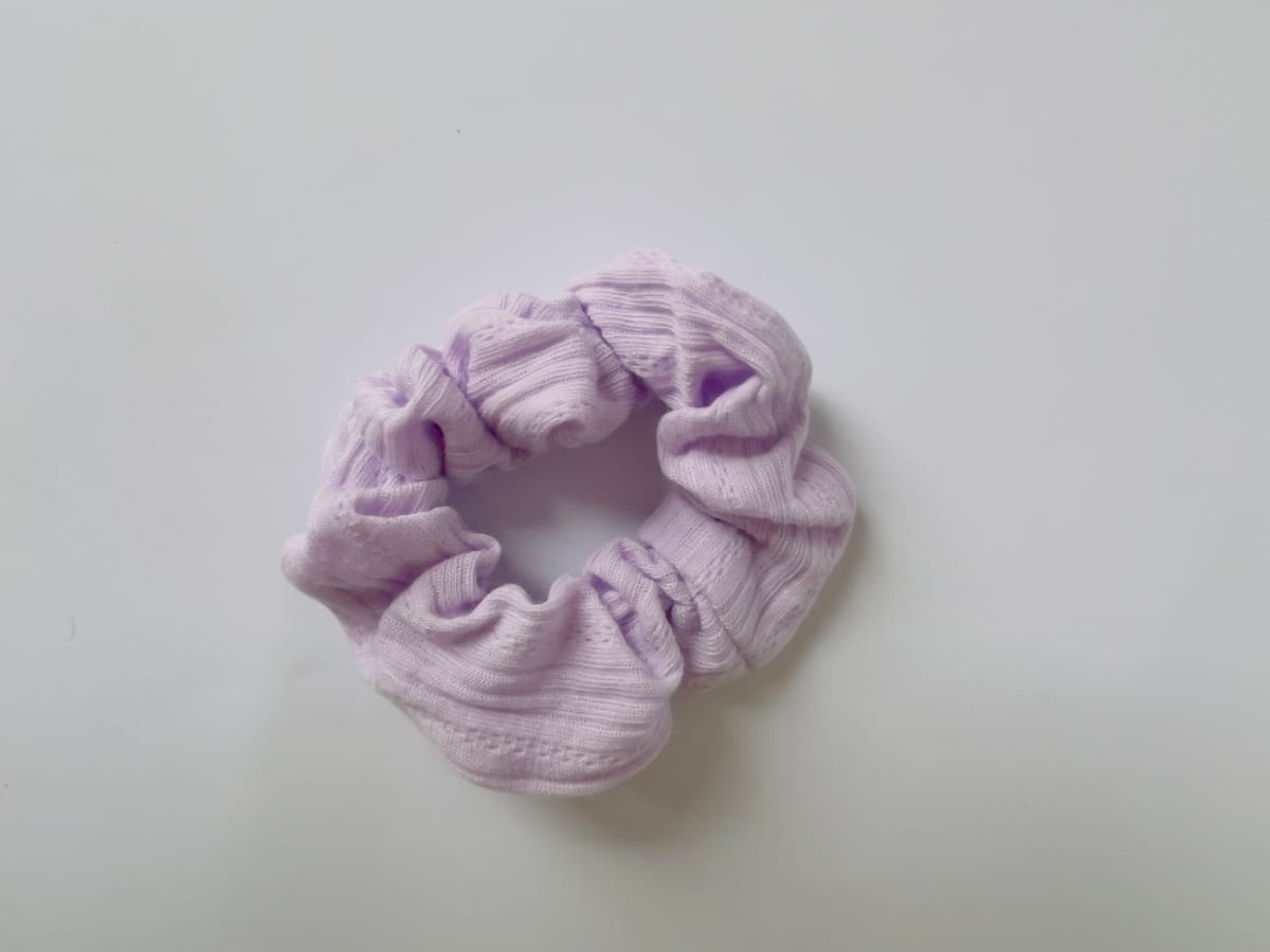 Floral Lylac Daily Hair Scrunchie