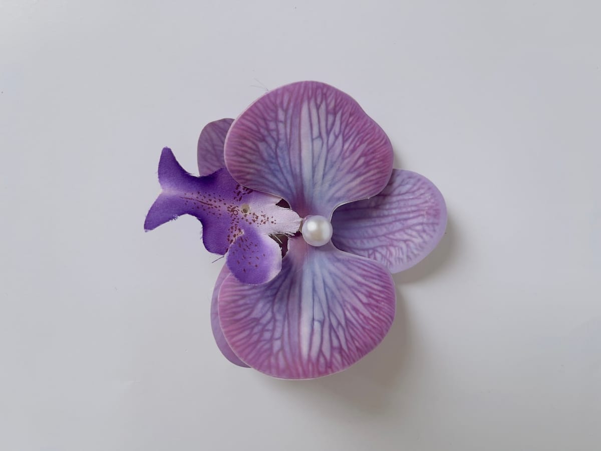 Lavender Orchid Clip