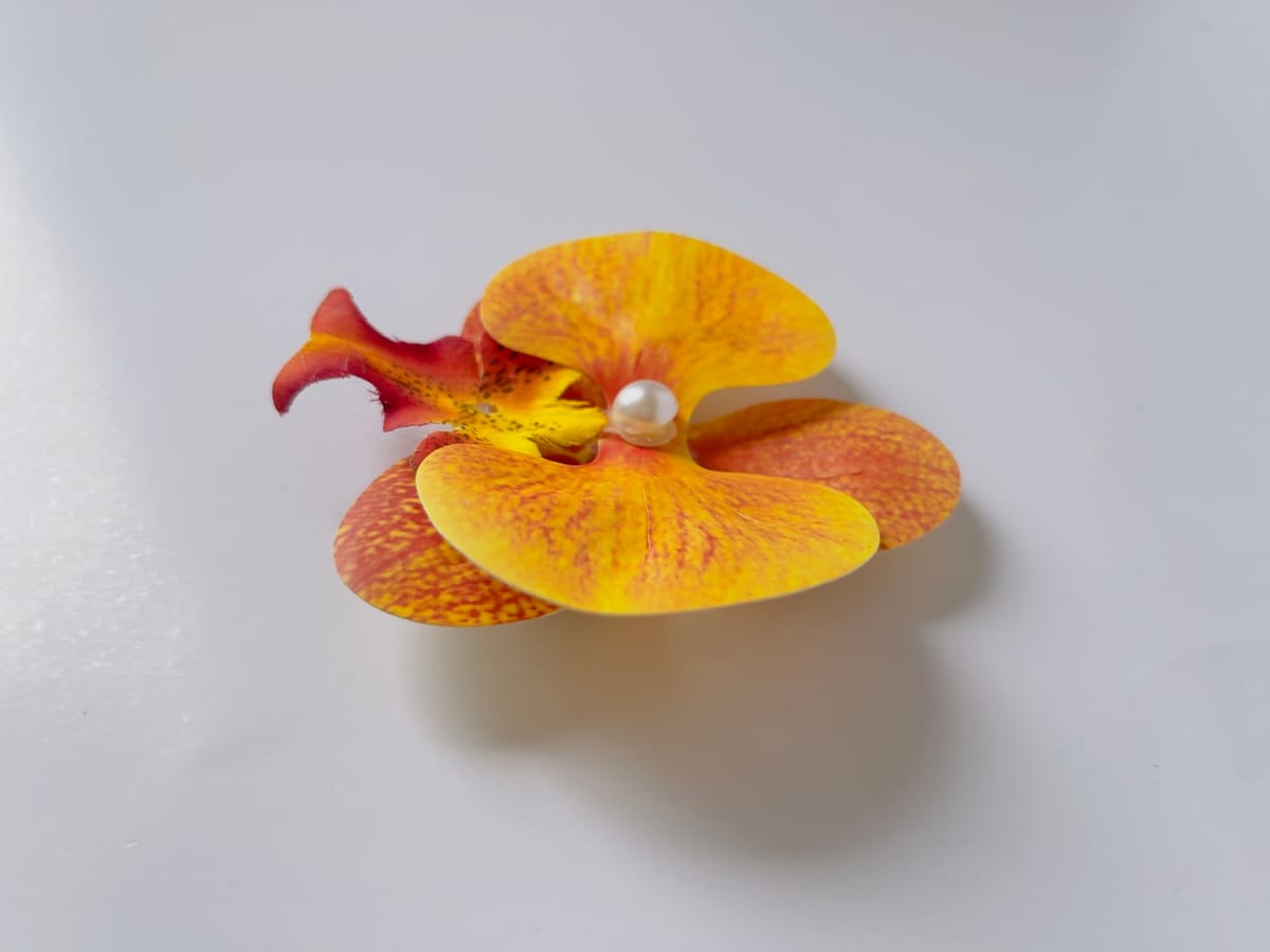 Sunset Orchid Clip